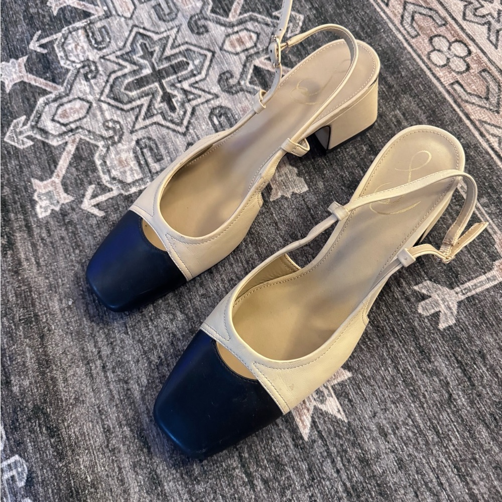 Sam Edelman Two-Tone Slingback Heels